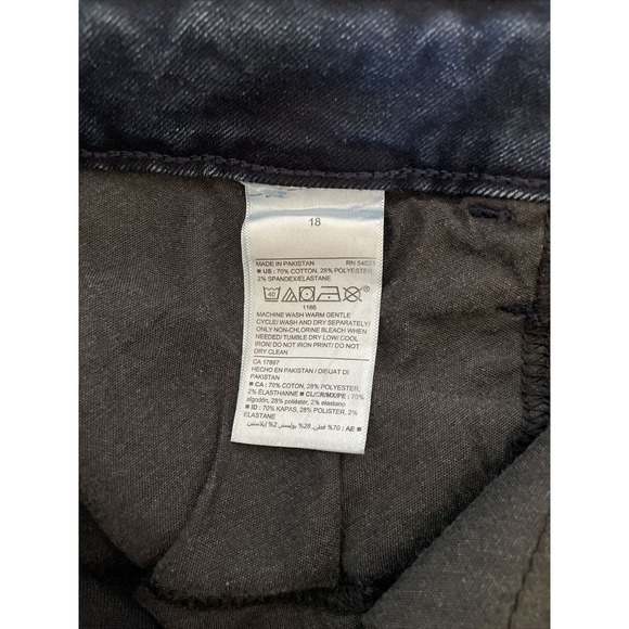 Old Navy Rockstar Super Skinny High Rise 18 Secret Slim Pockets Plus Woman Dark - Picture 6 of 9